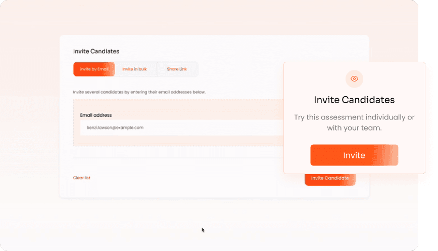 2. Invite Candidates Easily