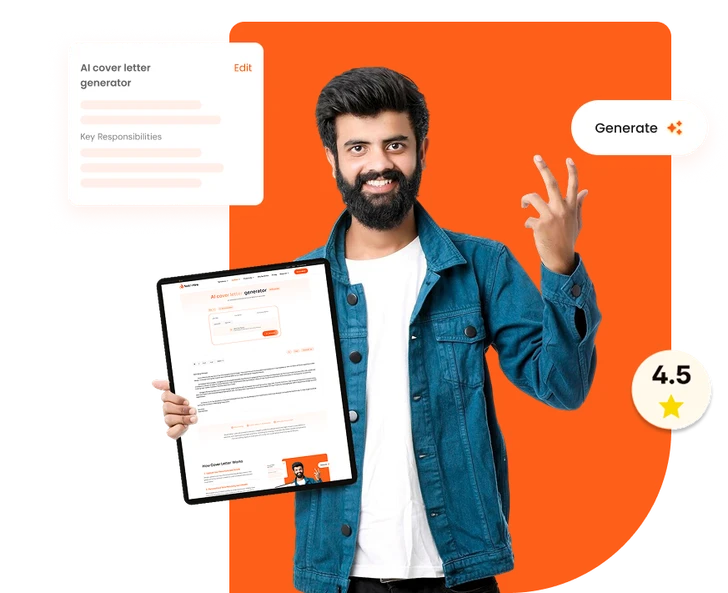 Custom cover letter assessment interface