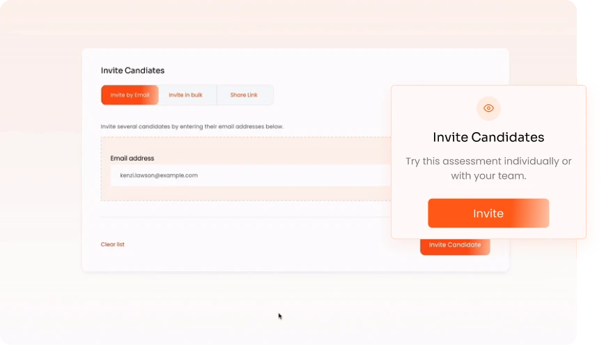 2. Invite Candidates Easily