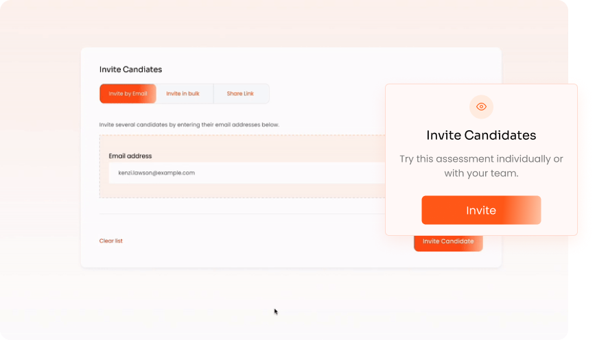 2. Invite Candidates Easily